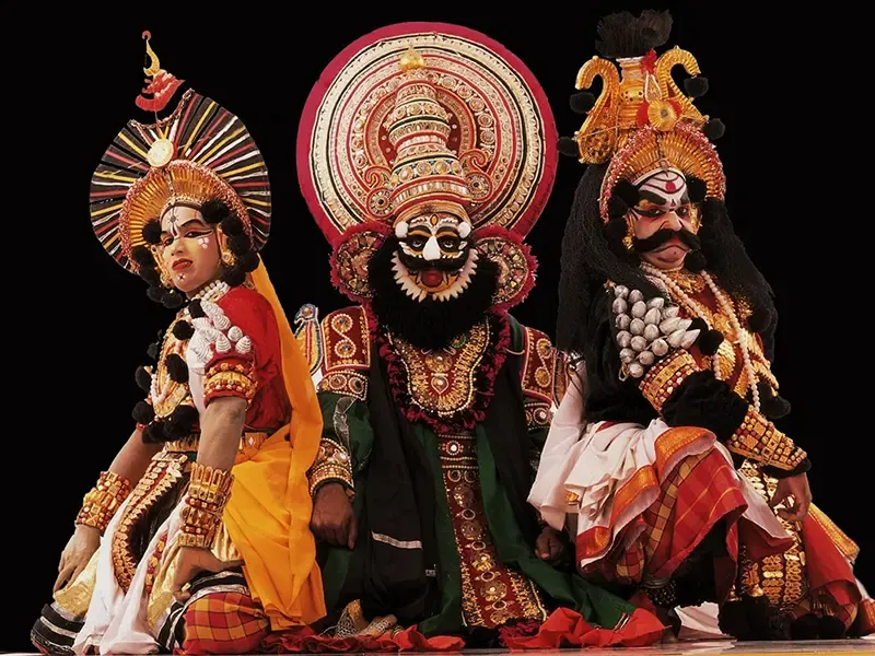 Yakshagana backstage experience