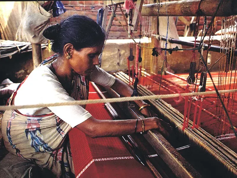 Kanchipuram silk weaving atelier