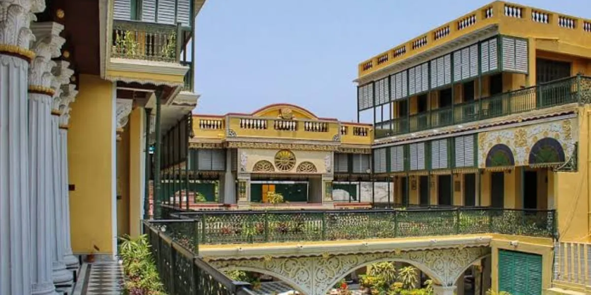 The European-style domed façade of Cooch Behar Palace in West Bengal