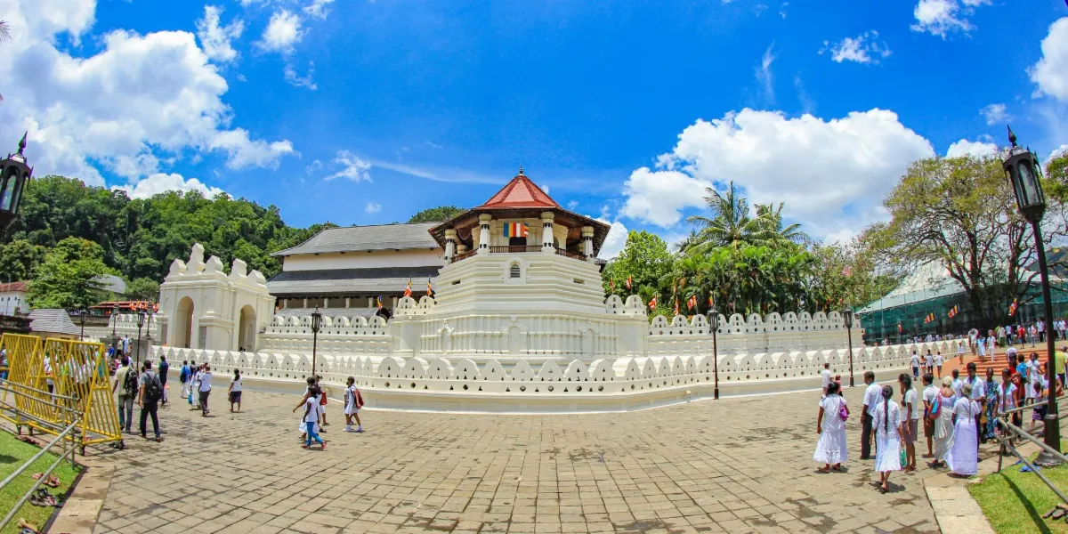 The Sri Dalada Maligawa, Temple of the Sacred Tooth Relic, at Kandy, Sri Lanka