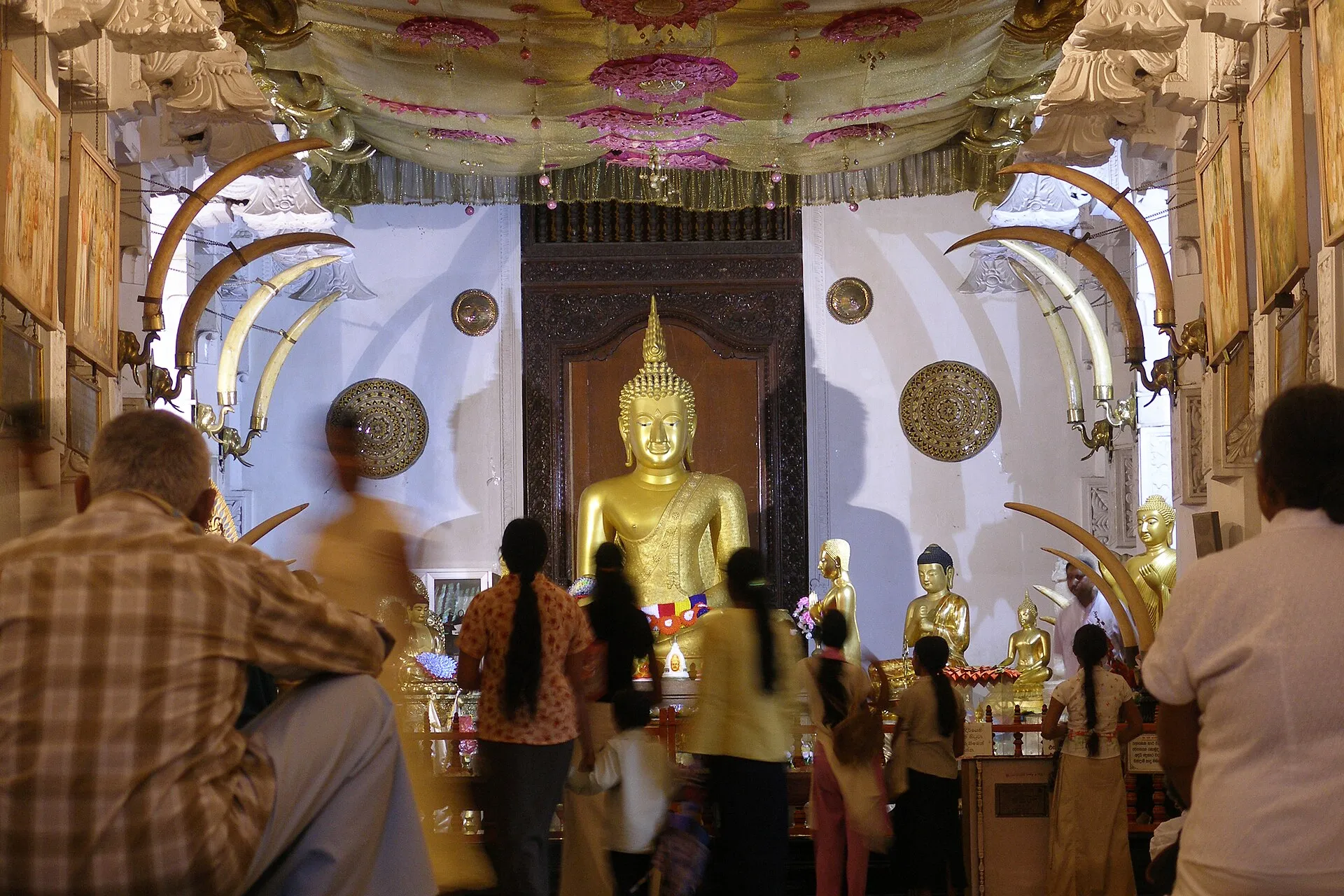 The Sri Dalada Maligawa, Temple of the Sacred Tooth Relic, at Kandy, Sri Lanka