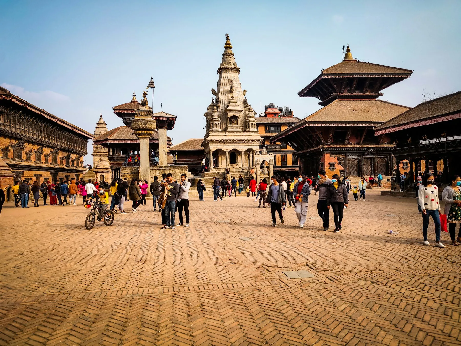 Pagoda temples and palace courtyards of Bhaktapur Durbar Square