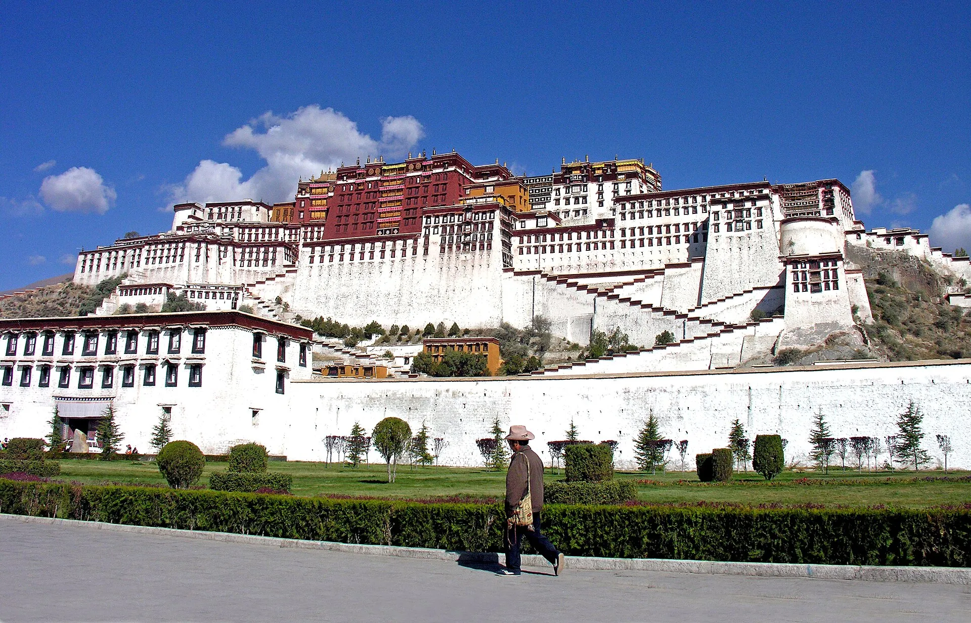 The Potala Palace rising above Lhasa in Tibet