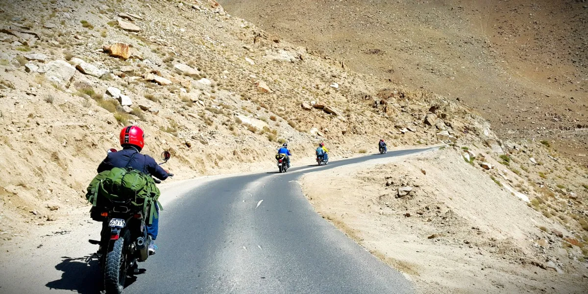 The hairpin switchbacks of the Gata Loops on the Leh to Manali Highway