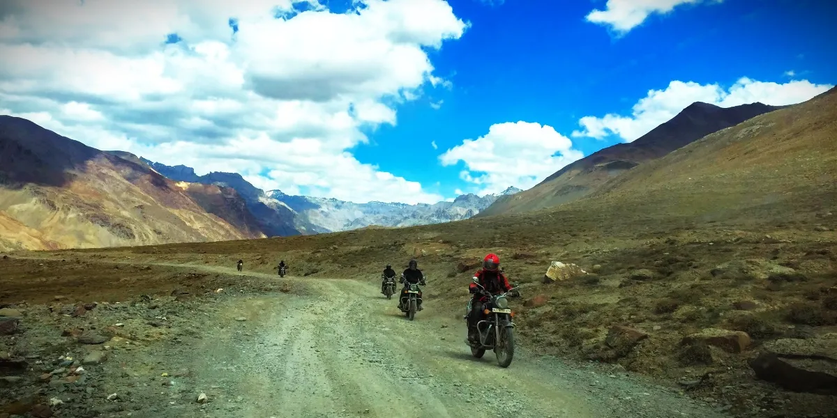 Key Monastery rising above the barren slopes of Spiti Valley, Himachal Pradesh